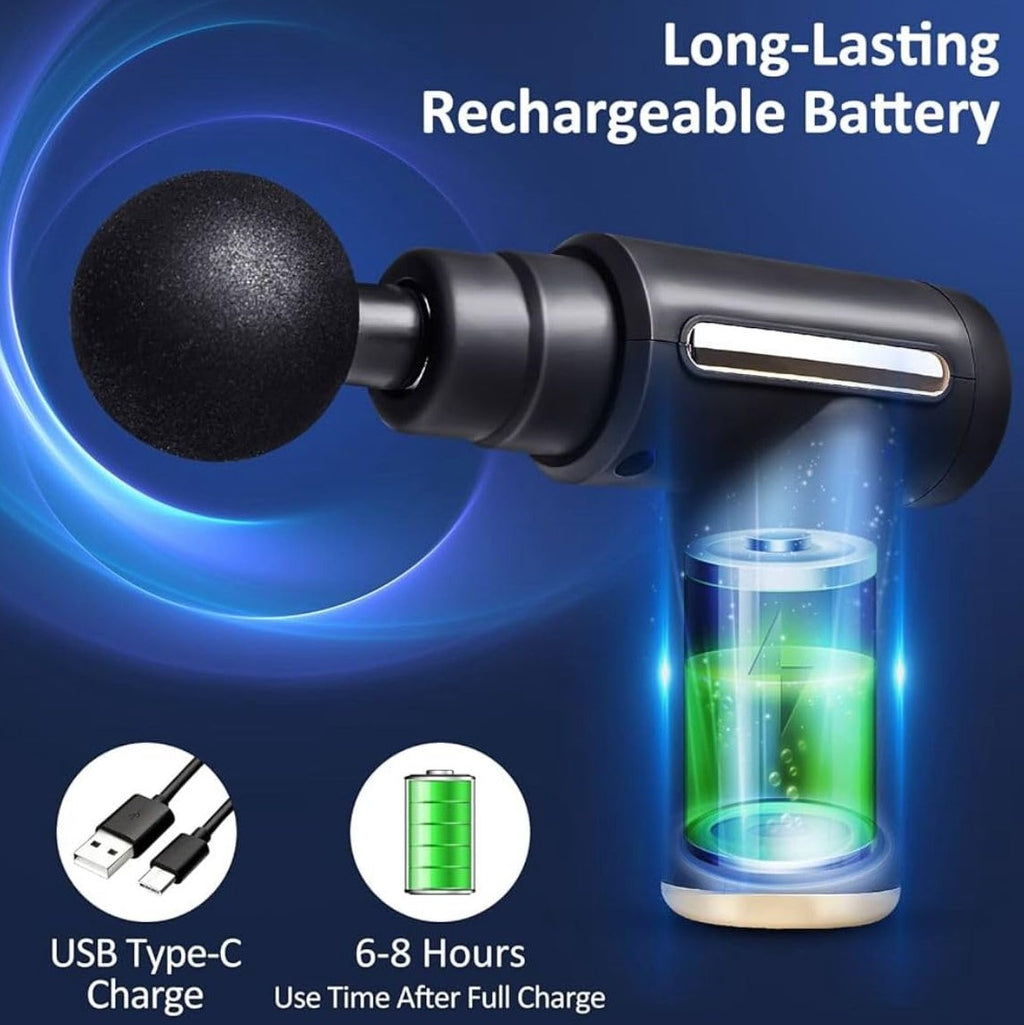 RapidRelief™ Mini Massager Gun for Muscle Relaxation