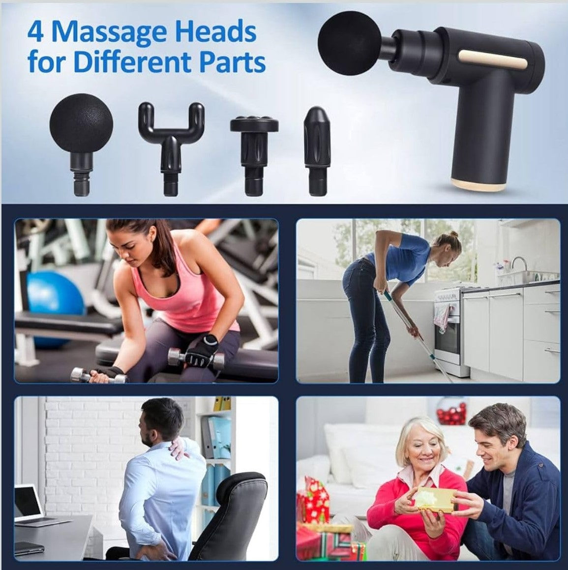 RapidRelief™ Mini Massager Gun for Muscle Relaxation